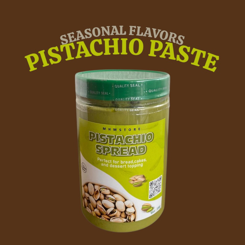เนยถั่วพิตาชิโอ เนื้อละเอียด Smooth และเนื้อหยาบ Crunchy  Halal Pitachio sauce /500g ซอสพิตาชิโอ 🥑 P
