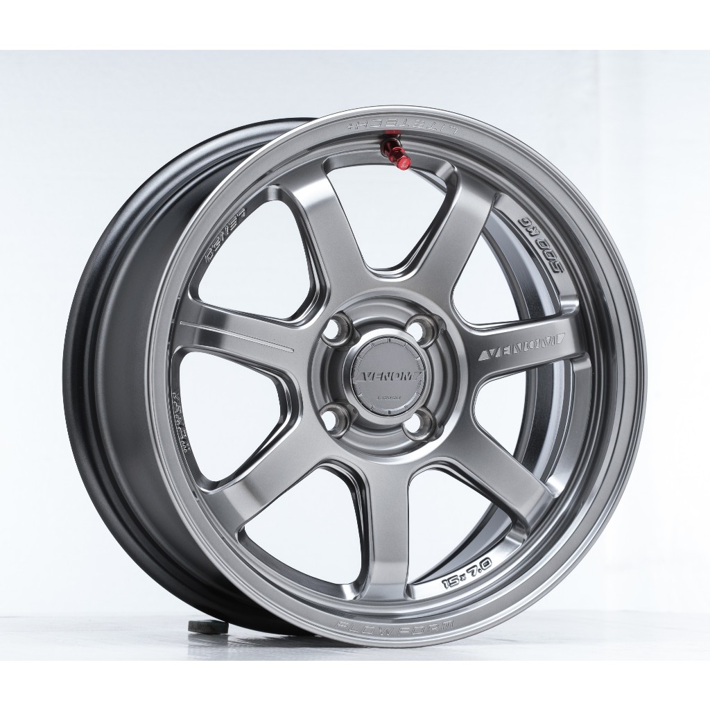 Lenso Wheel Venom VT7 ขอบ 15x7.0" 4รู100 ET+35 สีHBT ล้อแม็ก เลนโซ่ lenso15 แม็กขอบ15