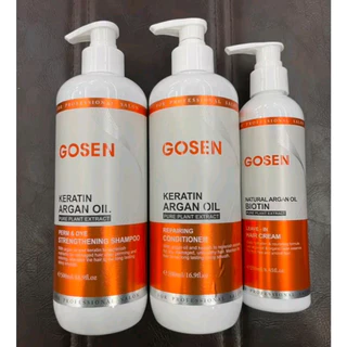 Gosen โกเซ็น เคราติน อาร์แกน ออยล์ รีแพร์ริ่ง แชมพู / คอนดิชันเนอร์/ Oil อาหารผม