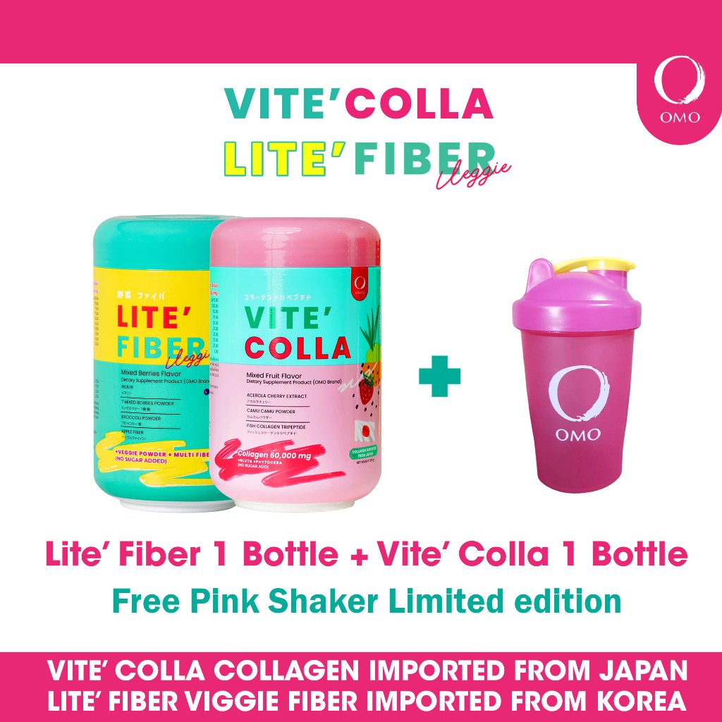 OMOVITE'COLLA1xLITE'FIBER1FREE1PINKSHAKER