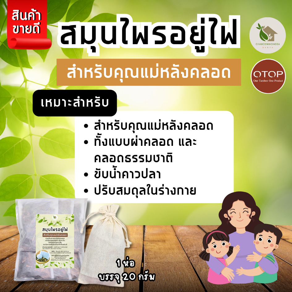สมุนไพรอยู่ไฟ【ชุด 12 วัน】สมุนไพรอบตัว สูตรคุณแม่หลังคลอด พุงยุบ ลดไว ลดน้ำหนัก กระตุ้นน้ำนม รูปที่ 3