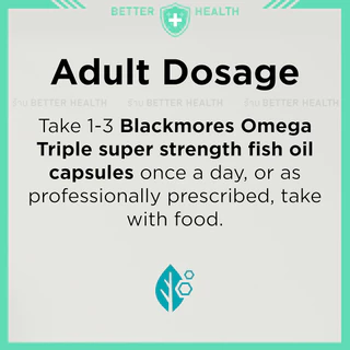 BLACKMORES OMEGA TRIPLE โอเมก้า 3 น้ำมันปลาสูตรเข้มข้น 3 เท่า