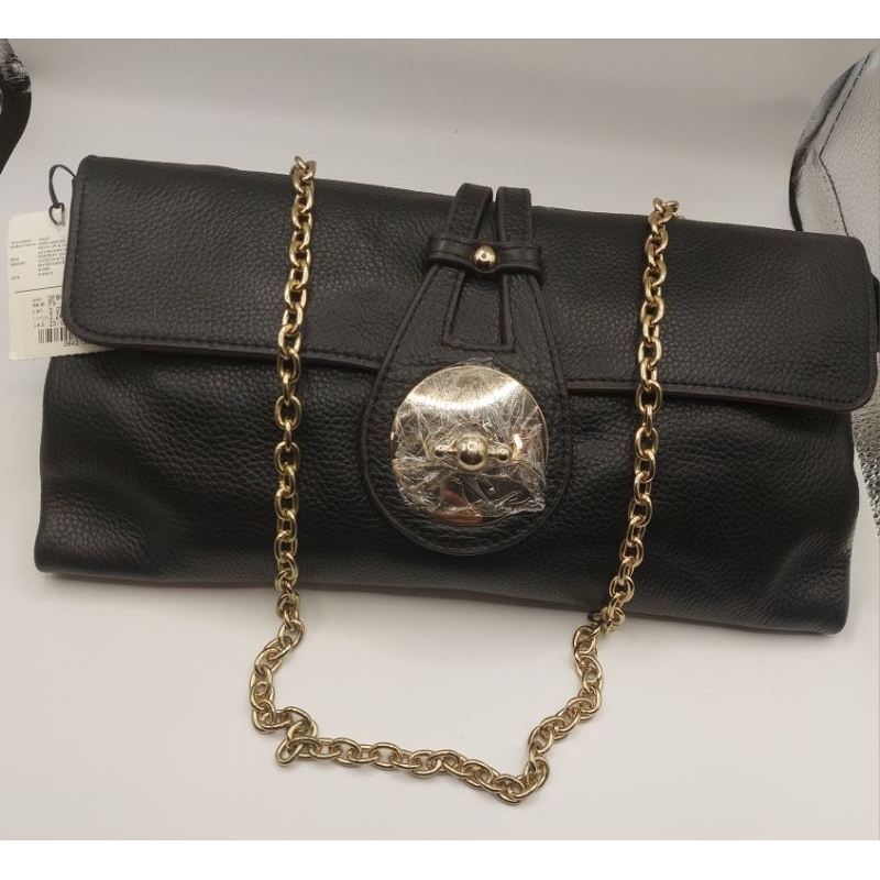 กระเป๋าสะพายข้างผู้หญิงแบรนด์DAPPER สีดำ ป้ายห้อย