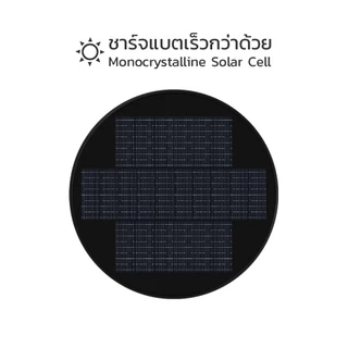 LAMPTAN โคมไฟถนนพลังงานแสงอาทิตย์ Solar Streetlight UFO BRILUX Gen1 แสงขาว พร้อมเซนเซอร์ความสว่างและความเคลื่อนไหว