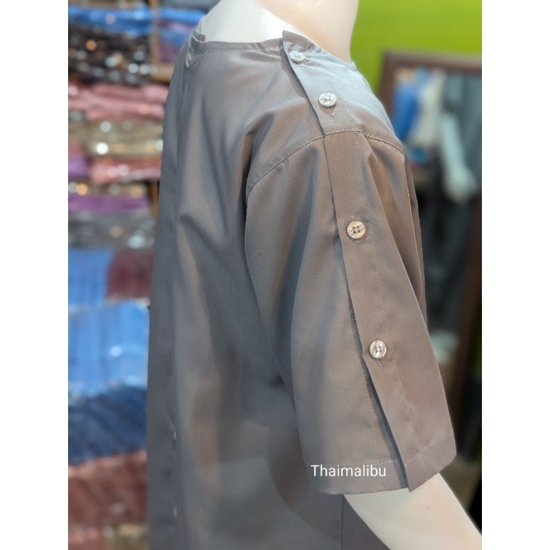 ชุดผู้ป่วย ชุดคนไข้ (กระดุมหลัง)