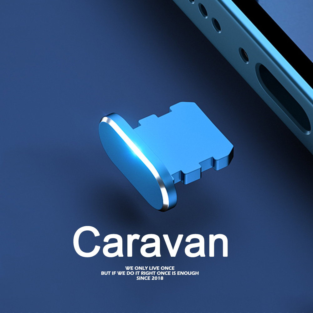 Caravan Crew Dust Protector for ไอโฟน  lighting (Black/Blue/Gold/Red/Grey/Yellow) จุกกันฝุ่นรูชาร์จ