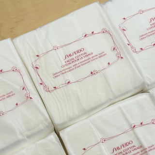 สำลีเช็ดหน้าชิเซโด้ Shiseido Facial Cotton 80g/165แผ่น คุณภาพดี อ่อนนุ่ม ไม่เป็นขุย ไม่ระคายเคือง