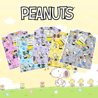 ชุดนอน ผ้าคอตตอนขัดละเอียด ลายสนูปปี้ snoopy (รอบอก42-46) ลิขสิทธิ์แท้