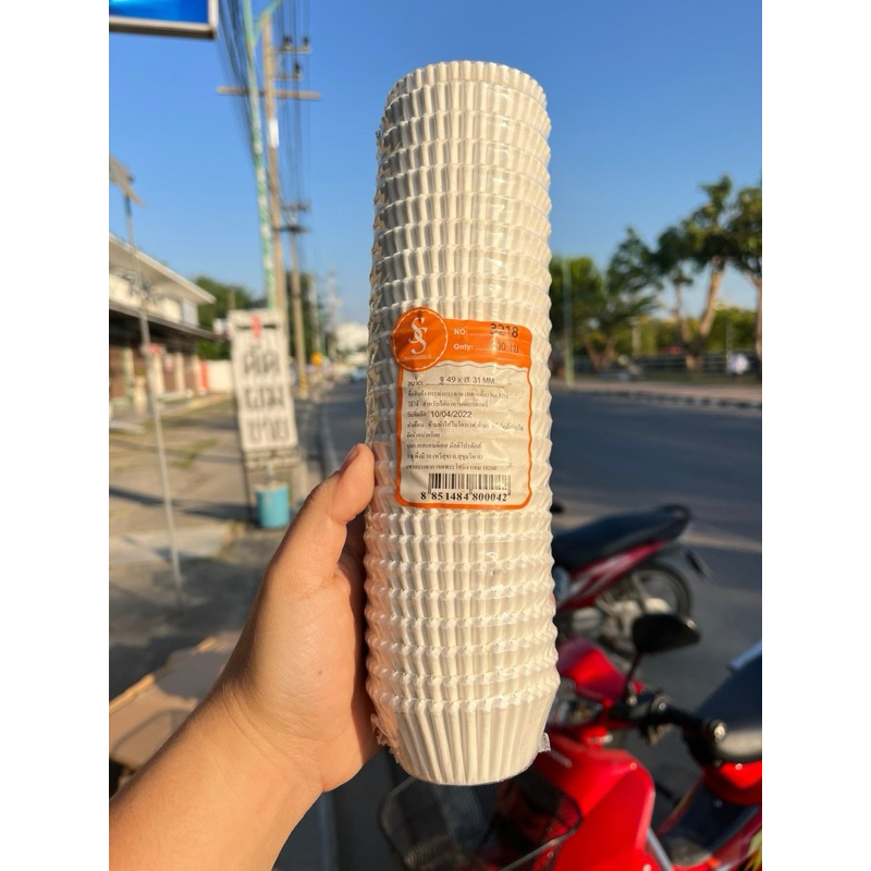 กระทงกระดาษ สีขาว แพค/800ใบ สำหรับใส่อาหาร เบเกอรี่  มี 9 ขนาด - รูปที่ 2