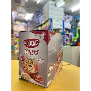 อาหารเปียกแมวมูชี่ Moochie อาหารเปียกแมว ขนาด 70 กรัม(1โหล/12ซอง)