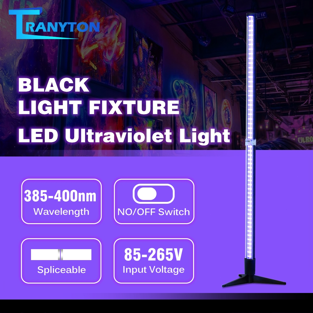 UV LED DJ disco light หลอดไฟ UV  395NM กันน้ำ สปอร์ตไลท์ พร้อมสวิตช์เปิด/ปิด  แบบตั้งโต๊ะและพื้นดิน blacklight
