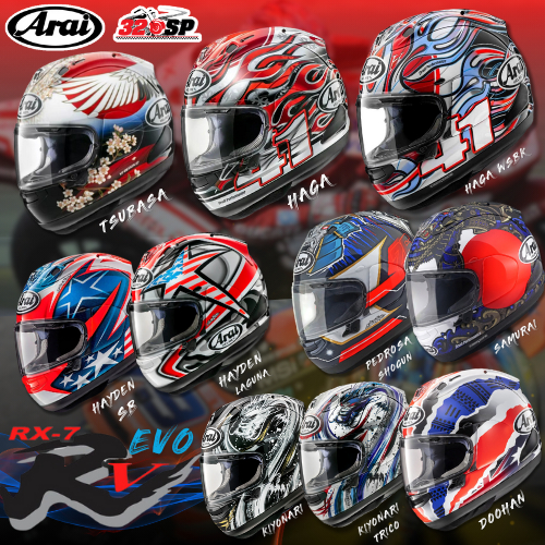 หมวกกันน็อค Arai RX-7V EVO ของแท้ผ่อน 0% 10 เดือนส่งฟรี !!!!