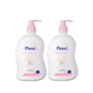 [1 แถม 1] Pureen เพียวรีน เบบี้โลชั่น ขนาด 500 มล.ช่วยบำรุงผิวให้เนียนนุ่ม ไม่เหนียวเหนอะหนะ ปราศจากสารอันตราย กลิ่นหอม