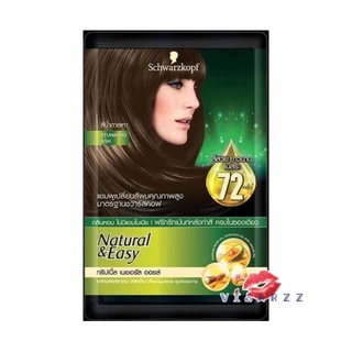 Schwarzkopf Natural & Easy Hair Color Shampoo / Repair Serum Hair Mask 12mL ชวาร์สคอฟ แชมพูปิดผมขาว สูตรออแกนิค