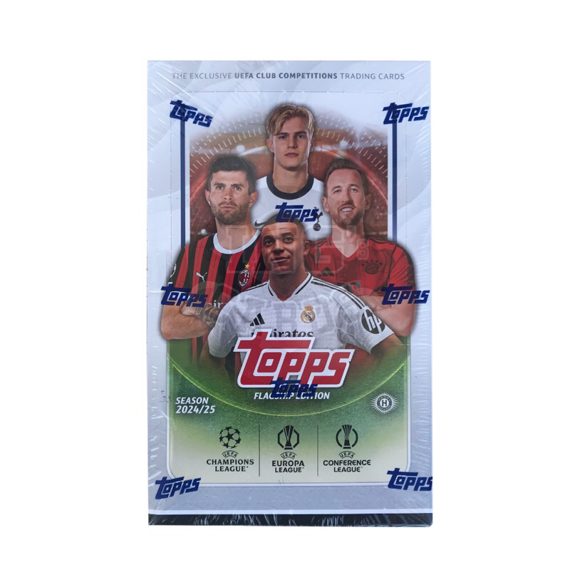 การ์ดสะสมฟุตบอล 2024-25 Topps UEFA Club Competitions Soccer Hobby Box