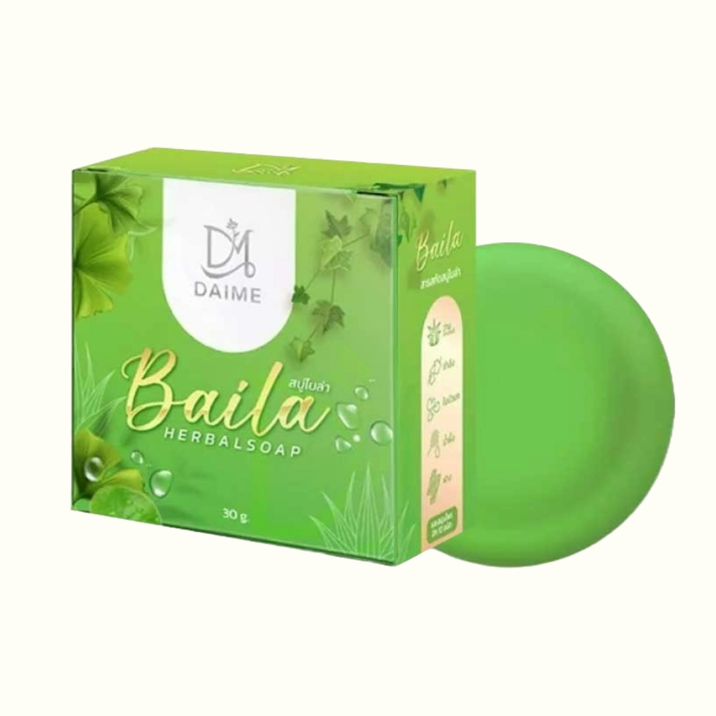 สบู่สมุนไพรใบล่า DAIME BAILA SOAP 1 ก้อน ขนาด 30 กรัม
