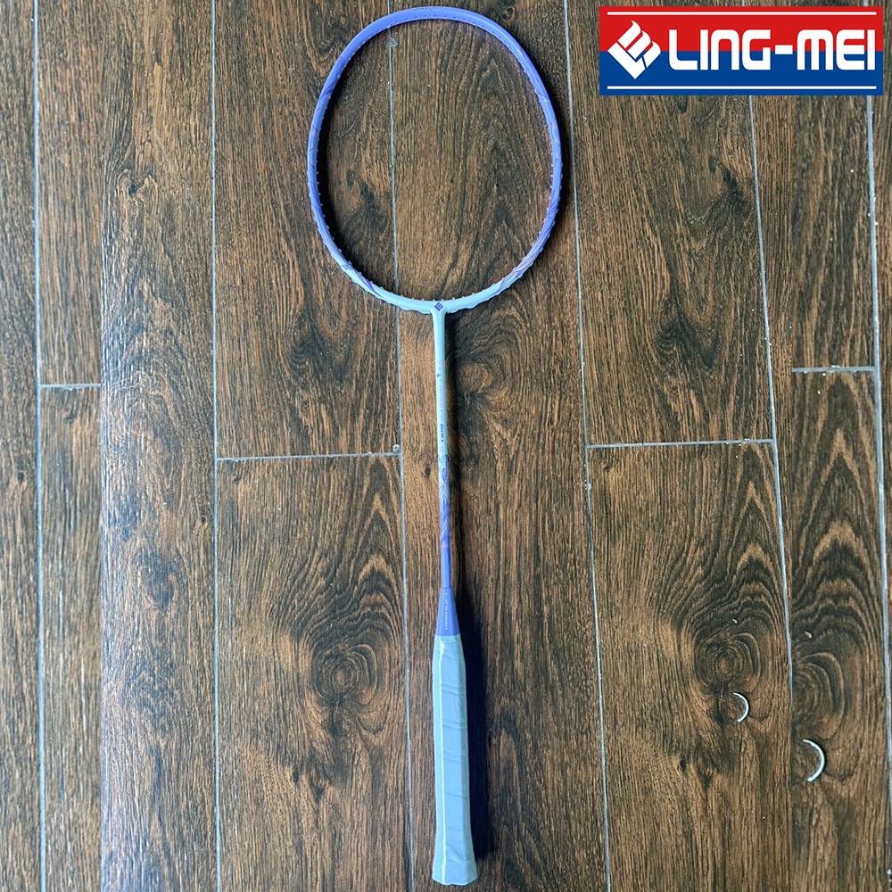 Ling mei ไม้แบดมินตัน racket badminton  น้ำหนัก 5U ขึ้นได้สูงสุด  ปอนด์  ฟรีขึ้นเอ็น