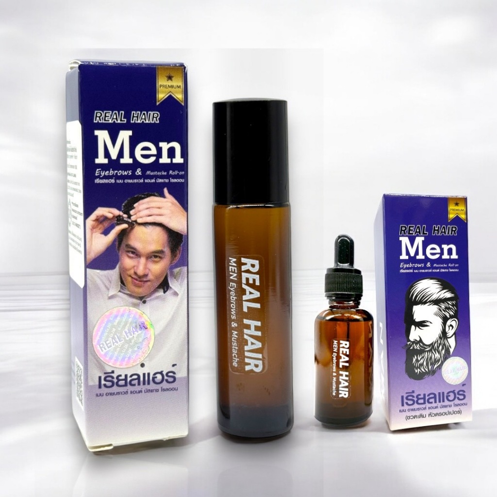 ของแท้!!! Real Hair- เซรั่มปลูกผม คิ้ว หนวด จอน -(สูตรหัวเชื้อ) ใช้ได้ทั้ง ช ญ