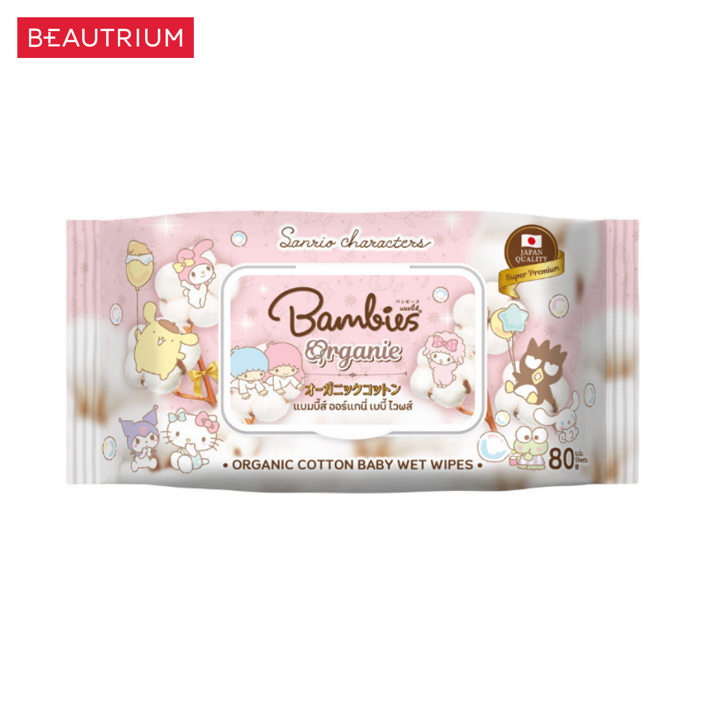 BAMBIES Organie Baby Wipes ทิชชู่เปียก 80pcs - รูปที่ 2