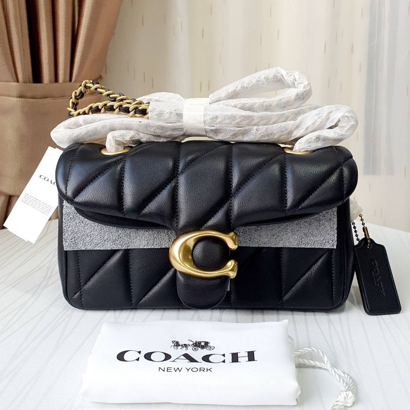 พร้อมส่ง✨✨รอสินค้า 10-14 วันค่ะ [ผ่อน 0%] COACH Mini Tabby 20 Shoulder Bag with Chain, Quilted CP149