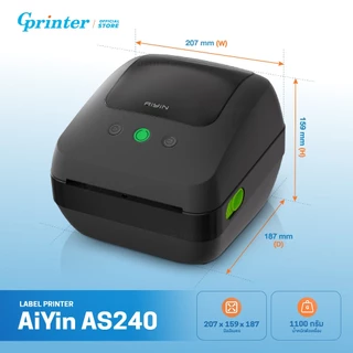 Gprinter เครื่องพิมพ์ฉลากความร้อน AS240 เครื่องพิมพ์ใบปะหน้า บาร์โค้ด ปริ้นเตอร์ Thermal Printer