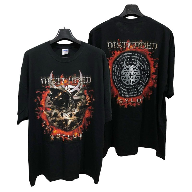 [จัดส่งฟรี!!!] เสื้อวงดนตรี Disturbed Asylum Usa Tour ปี 2011 Size 2XL สินค้าลิขสิทธิ์แท้ 100%