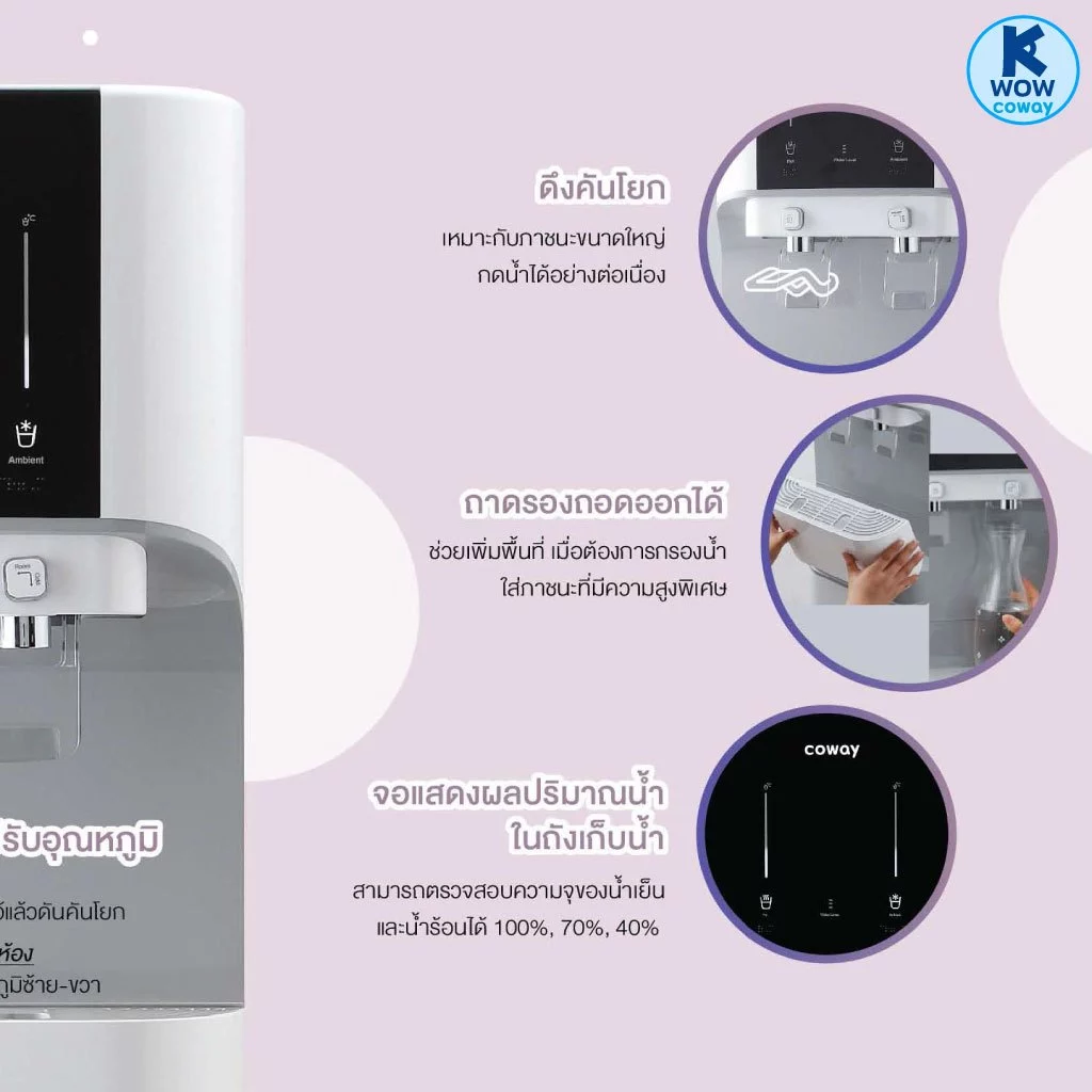 เครื่องกรองน้ำ COWAY รุ่น Core 3 อุณหภูมิ thumbnail 5