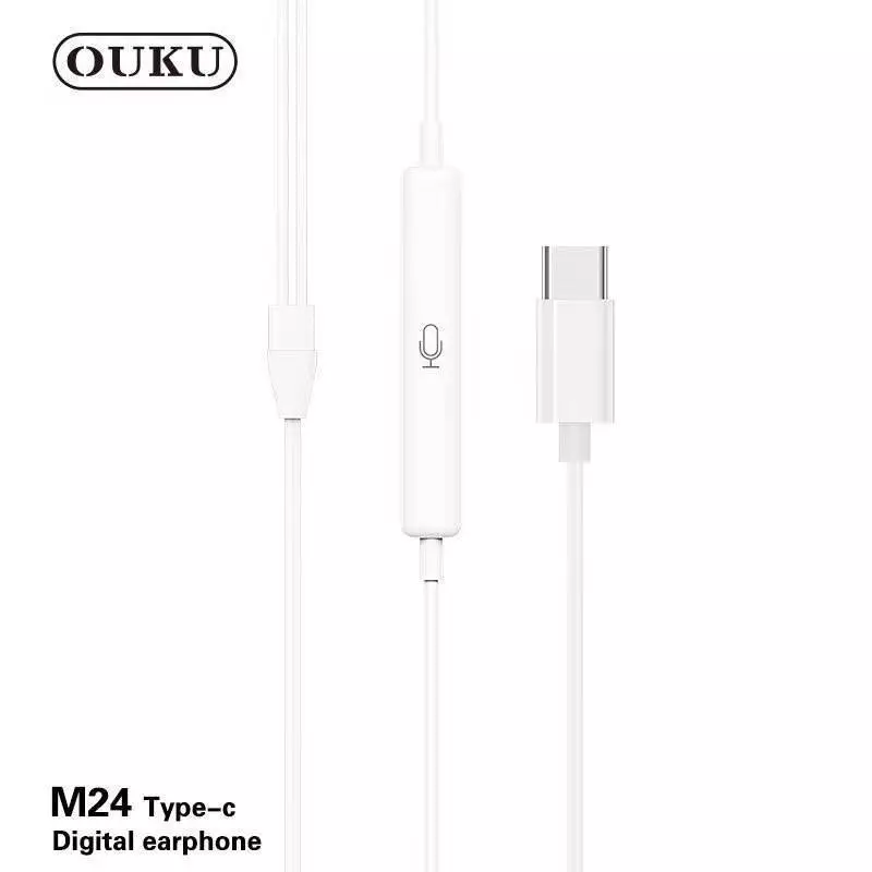 หูฟัง OUKU M24 Type-C มีไมค์ สำหรับ Samsung / Android / iPhone 15 / 16 / 17 thumbnail 3