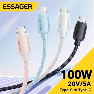 Essager PD 100W ชาร์จเร็วสุด Type-C เป็นType-C มีชิป E-Marker ในตัว ชาร์จเร็วไม่เสียหายมือถือ