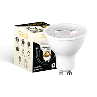 หลอดไฟ LED ขั้ว GU10 7W Daylight Warmwhite หลอดแอลอีดี สว่างใช้งานง่าย