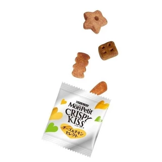 Purina Mon Petit Crispy Kiss Snack Variety Pack เพียวริน่า ขนมแมวกรุบกรอบ ช่วยขัดฟัน 1แพค24ถุง ถุงละ 6กรัม =144g หลากรส