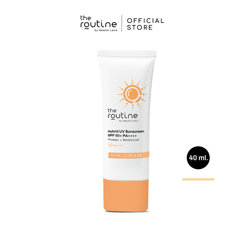 The Routine Hybrid UV Sunscreen SPF50+ PA++++ 40 ml. เดอะ รูทีน ไฮบริด ยูวี ซันสกรีน เอสพีเอฟ 50+ พีเอ++++ 40 มล.