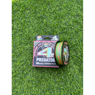 สายพีอี PE ANDAMAN PREDATOR X4 MULTI COLOR BRAI LINE สีรุ้ง ยาว 100 เมตร