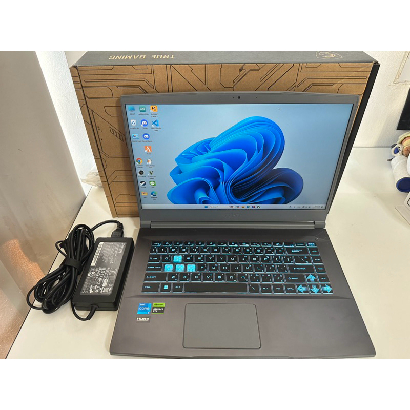 NOTEBOOK (โน้ตบุ๊ค) MSI THIN 15 B13UCX-1610TH (COSMOS GRAY) i5 13420H+RTX2050