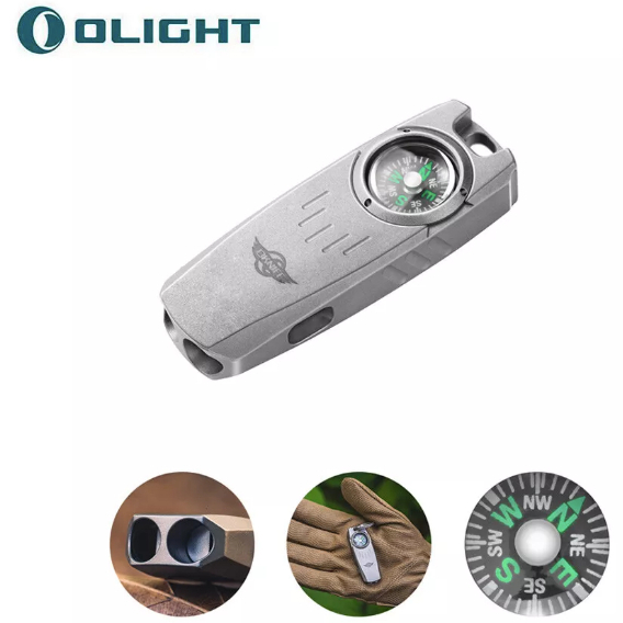 Olight OKNIFE Owhistle 2 Titanium EDC นกหวีดพร้อมเข็มทิศในตัว อเนกประสงค์