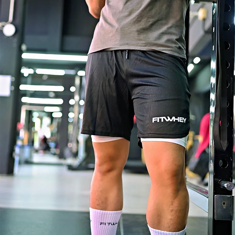 FITWHEY GYM SHORTS | กางเกงออกกำลังกาย มีซับใน ใส่สบาย