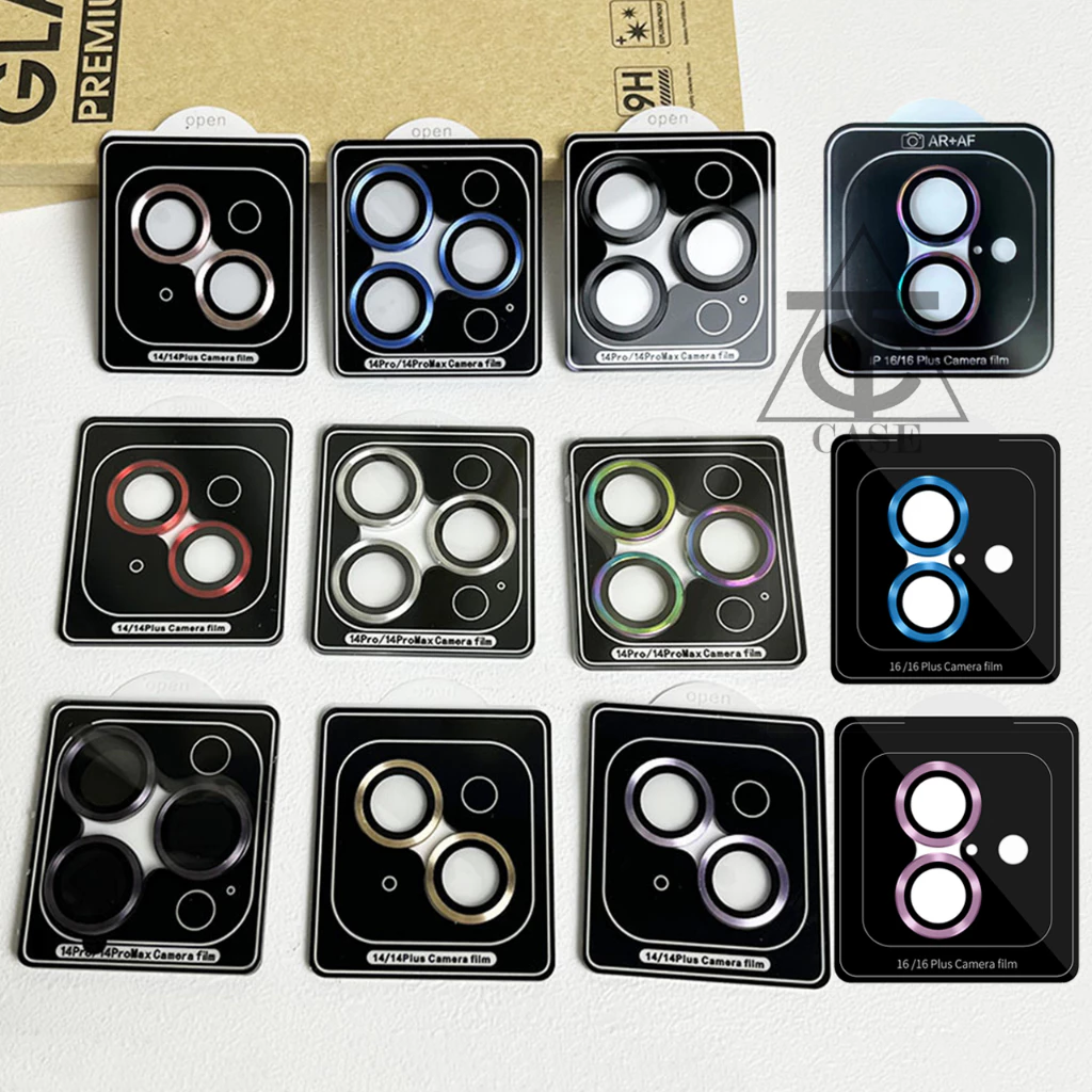 [กรอบช่วยติด]ฟิล์มกล้องสำหรับ iphone 16 14 13 11 12 15 Pro Max ไอโฟน11 ไอโฟน13 16Plus ฟิล์มหลัง กระจกกล้อง เลนส์กล้อง