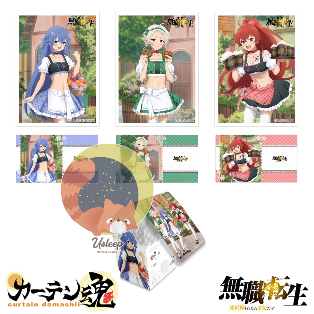 Sleeve & Deck Case & Rubber Mat Mushoku Tensei II -Isekai Ittara Honki Dasu- : Roxy, Sylphiette, Eri