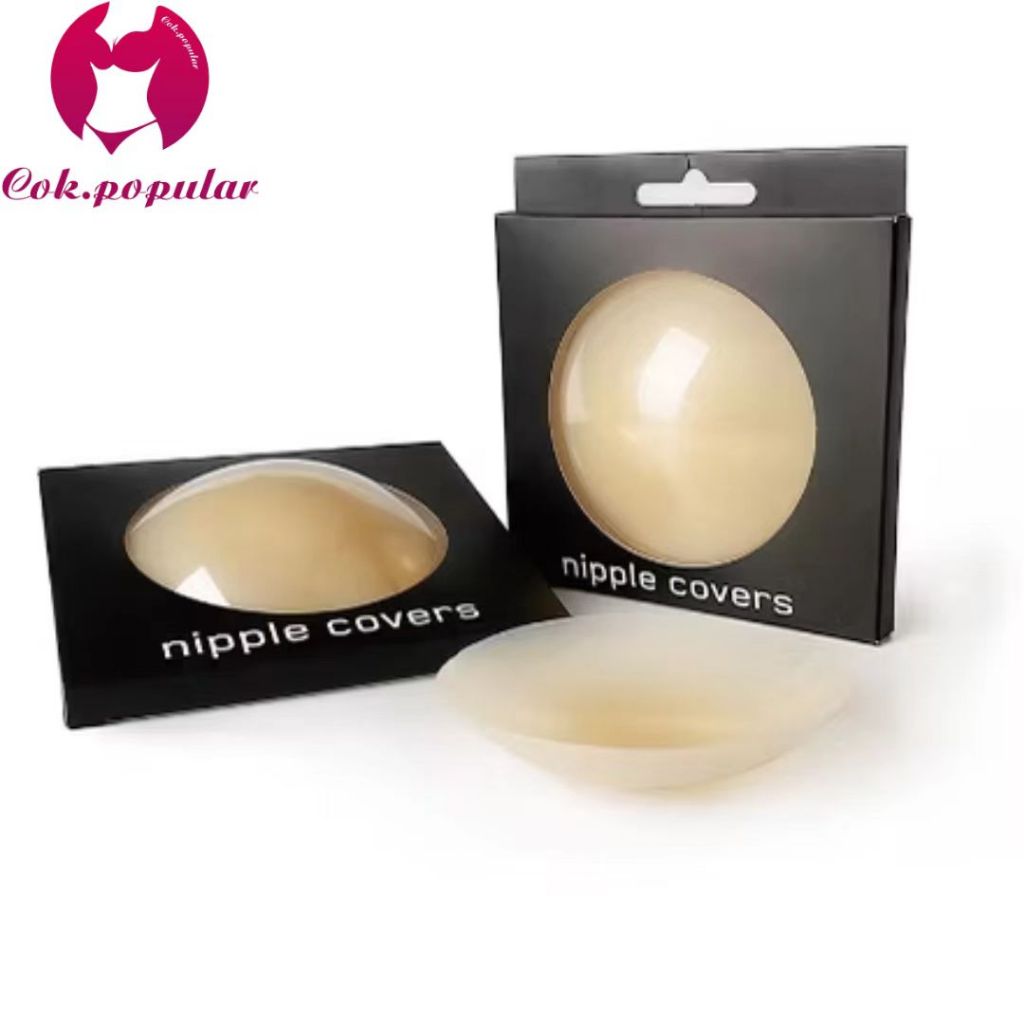 #332 พร้อมส่ง จุกแปะหัวนม จุกแปะ จุกซิลิโคน เรียบเนียน กันน้ำกันเหงื่อ มีกล่อง COK