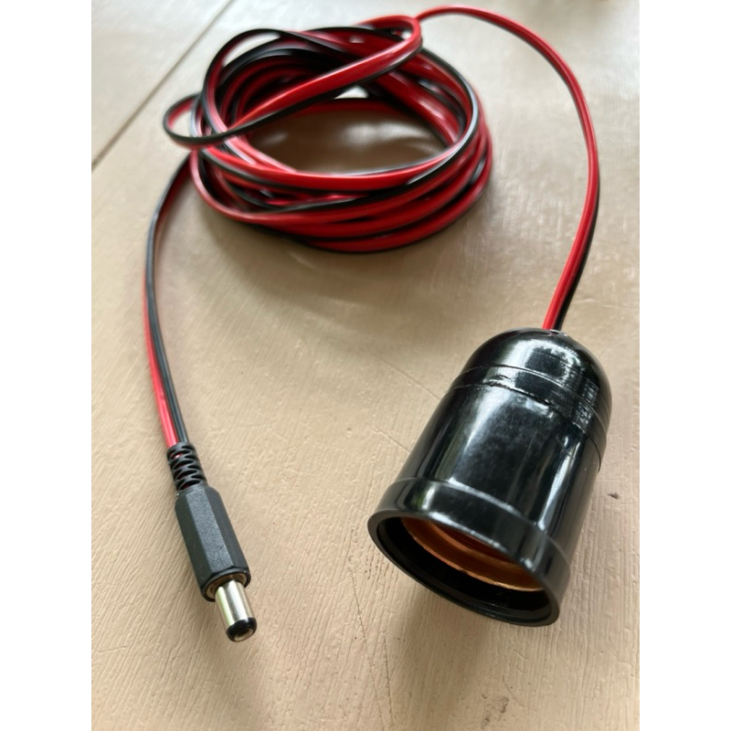ขั้วหลอดE27/DC12v หนีบแบต/ขั้วหลอดไฟDC12vพร้อมปากคีบแบต(ใช้ได้กับหลอดไฟแบตเตอรี่เท่านั้น)เอาหลอดไฟบ้านมาใส่จะไม่ติด ราคา ถูกที่สุด ดีลบีเคเค แกลเลอรีภาพที่ 6