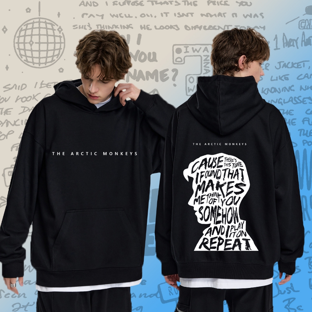 M-3XL การจัดส่งที่รวดเร็วใหม่ Silence Speaks Hoodie "Arctic Monkeys เสื้อฮู้ดแขนยาว