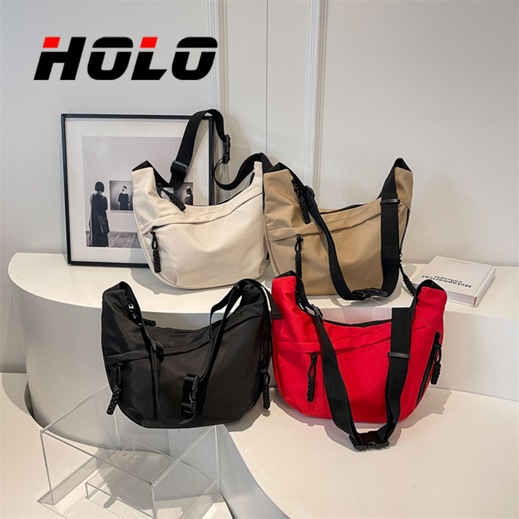 กระเป๋าสะพายผู้หญิง วอร์ชั่นเกาหลี แฟชั่น ความจุขนาดใหญ่ กระเป๋าสะพายไหล่ข้างหนึ่ง กระเป๋าลำลอง TOT