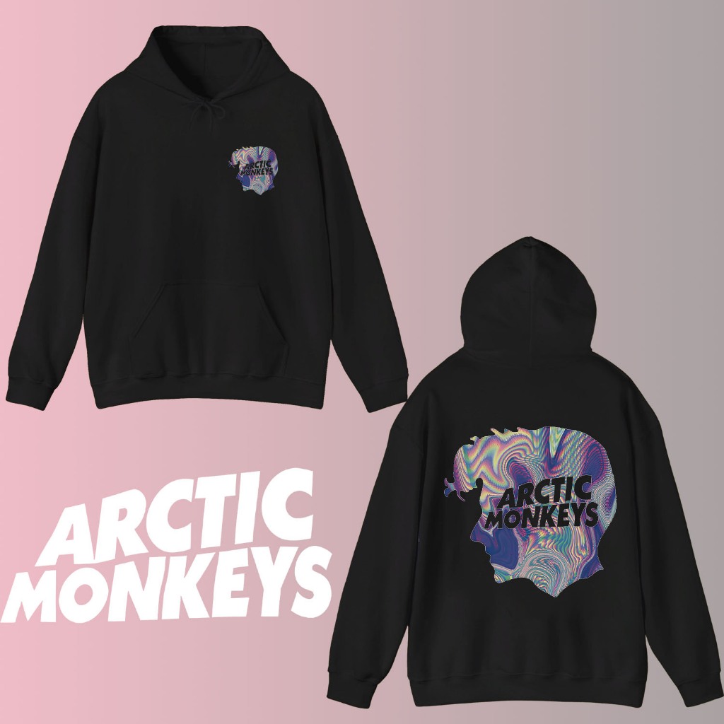Arctic Monkeys ขาวดำ 2 สี - Music Fans Print Shirt hoodies Cotton Clothing Unisex Tee ผ้าฝ้าย Hoodie