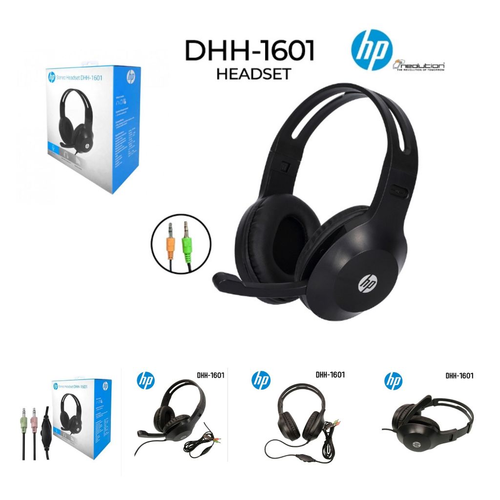 👍🏻 หูฟังมีสาย ของแท้ 💯  HP Headset DHH-1601  หูฟังเพลง  หูฟังเกมมิ่ง หูฟังเล่นเกมส์ เสียงดี ใช้ดี แข