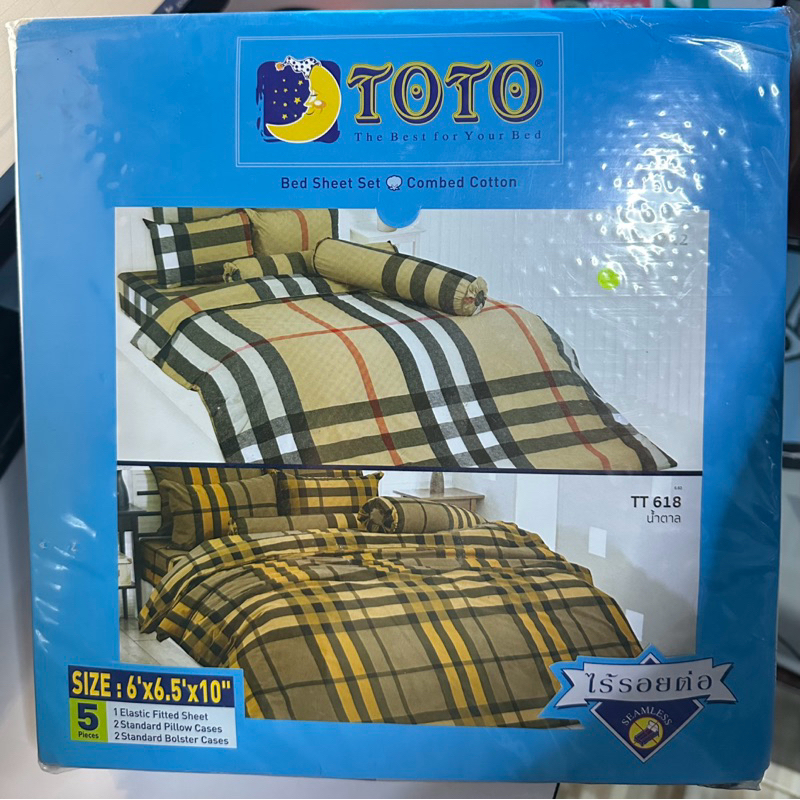 ผ้าปูที่นอน TOTO 6 ฟุต 5 ชิ้น