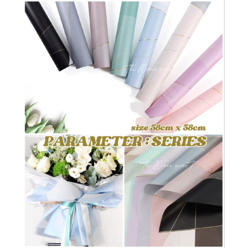 {พร้อมส่งร้านไทย} PARAMETER : SERIES ลายสวยดูแพงจัดช่อสวยมาก กระดาษห่อของขวัญ/ช่อดอกไม้ ขั้นต่ำ5แผ่นคละได้▶