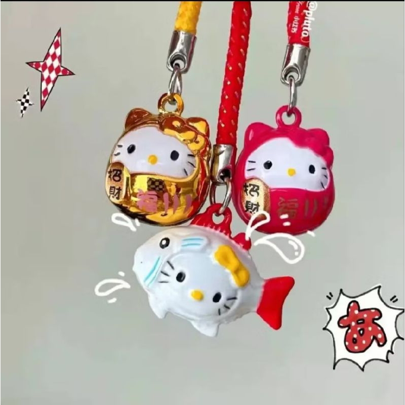 (สินค้าพร้อมจัดส่ง)พวงกุญแจจี้การ์ตูนแมวนำโชคสไตล์ญี่ปุ่นพร้อมกระดิ่งสำหรับห้อยกระเป๋า,โทรศัพท์มือถือ,กุญแจบ้าน,กุญแจรถ