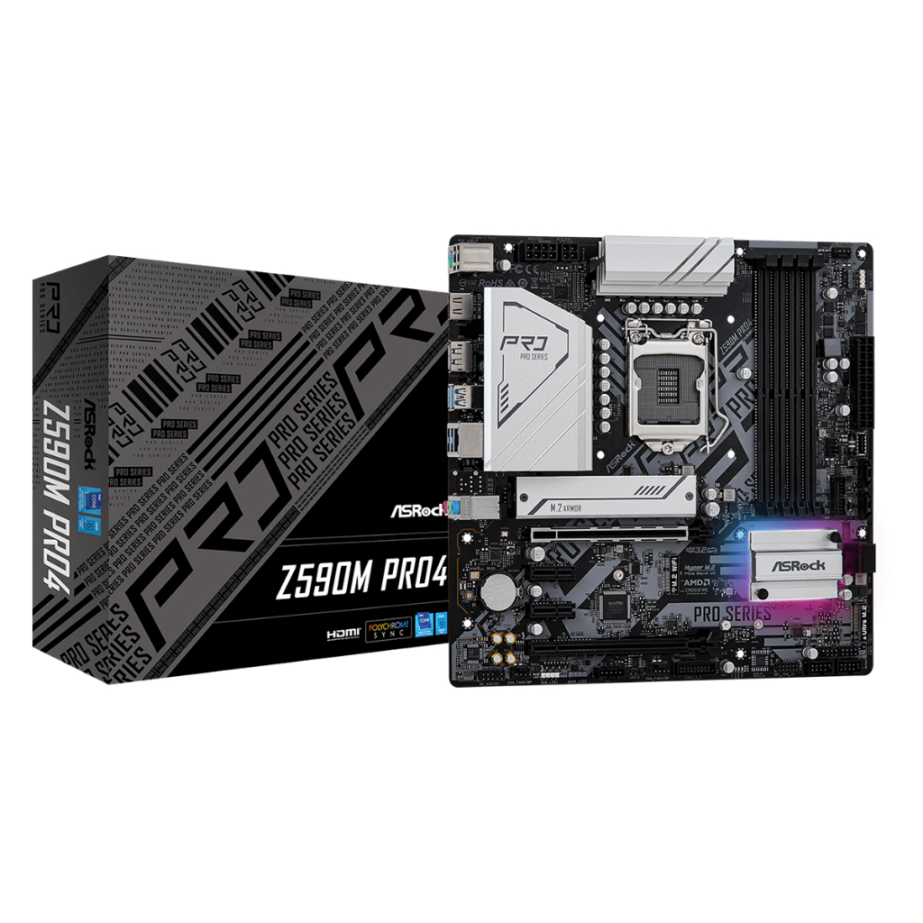 MAINBOARD (เมนบอร์ด) 1200 ASROCK Z590M PRO4 ตัวท็อป พร้อมส่ง
