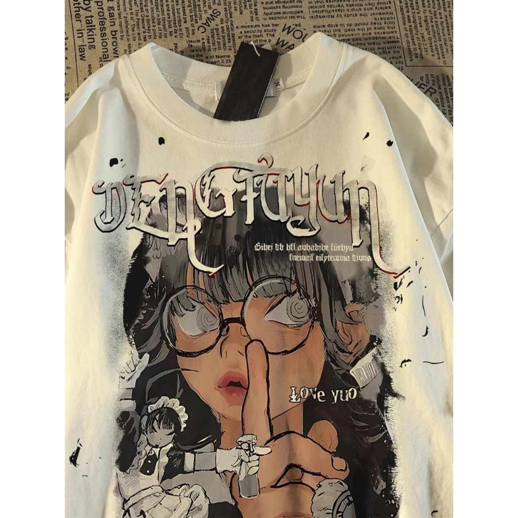 ใหม่เสื้อยืดผู้หญิงแขนสั้นผ้าฝ้ายแท้ คอกลม เสื้ออเนกประสงค์ หลวมและลำลอง