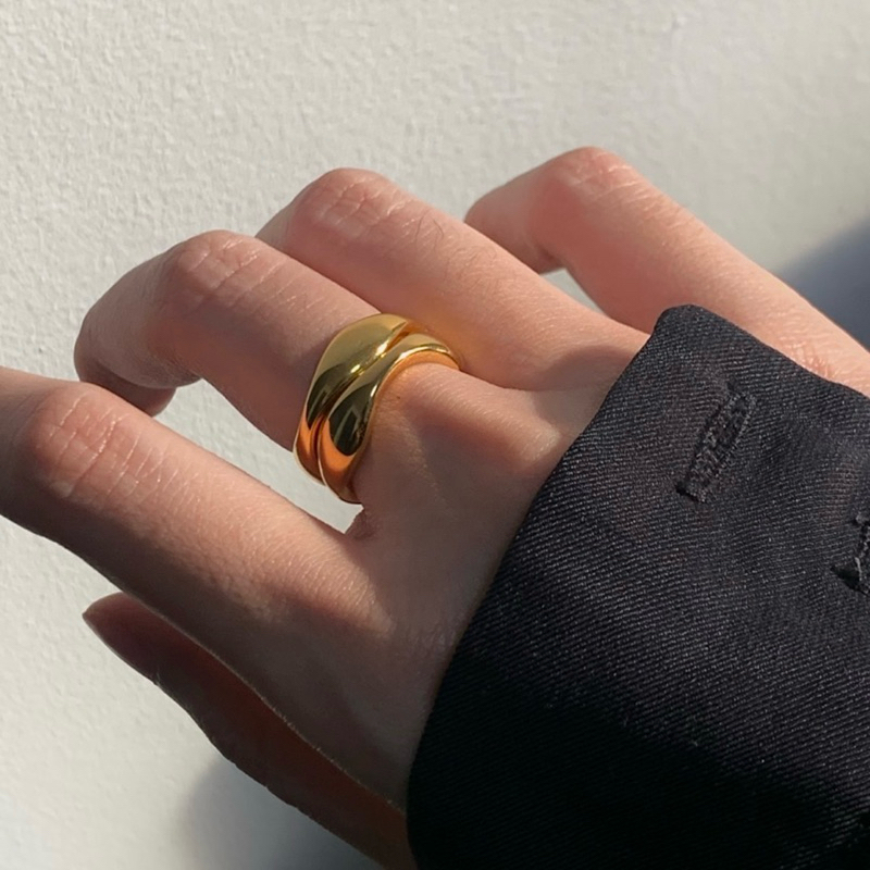 Meraki. Caden Ring (stainless steel) แหวนสแตนเลส Nickel free, Waterproof